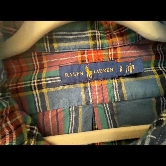 Ralph Lauren Blue Label Plaid Flannel Button Down Shirt Size Petite Small - Picture 4 of 7